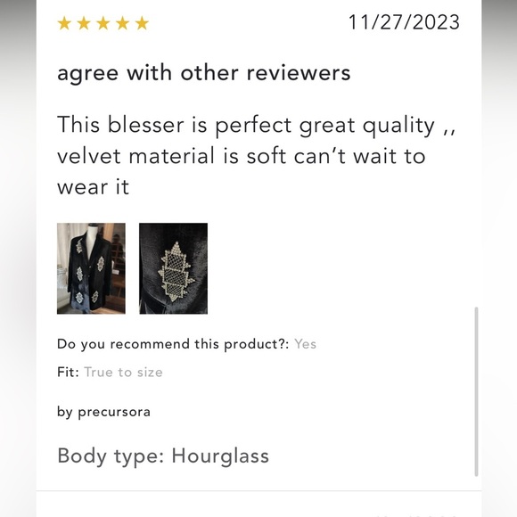 Anthropologie Pinnacle by Shruti Sancheti Velvet Embellished Blazer S. - Picture 12 of 14